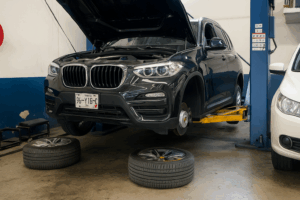 Servicio de mantenimiento de frenos, cambio de balatas sensores de desgaste y rectificacion de discos de freno para BMW X3