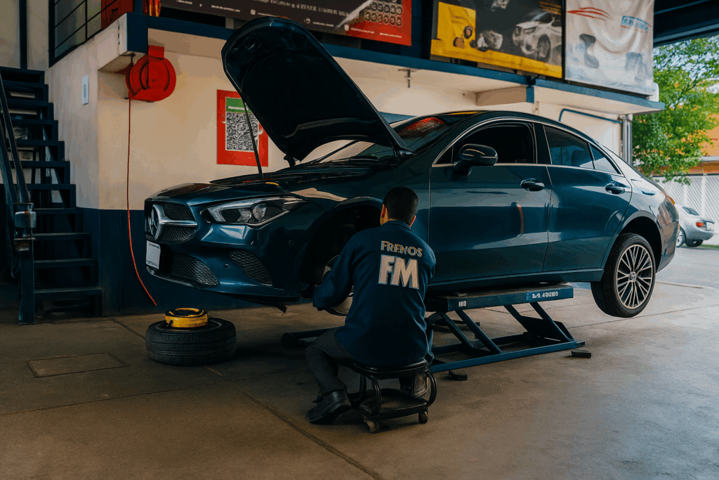 Cotizar servico de frenos profecional para Mercedes Benz CLA200